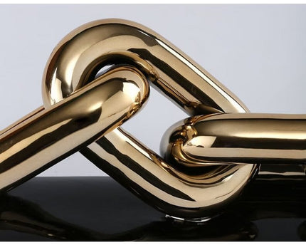 Moderne Luxe Gouden Ketting Art 4 Schakel (ZH-017-grootBIG)