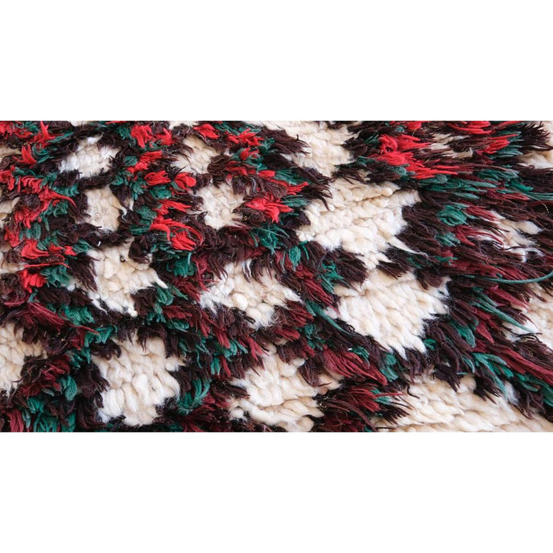 Zuiver wollen Marokkaans Berber-tapijt 74 x 164 cm