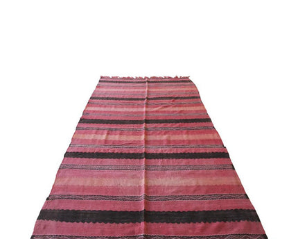 Zuiver wollen Marokkaans Kelim Berber tapijt 144 x 253 cm