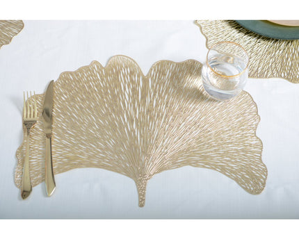 Ginkgo gouden plaat 44x30 cm