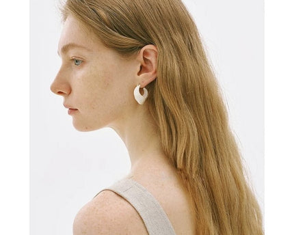 Unieke minimalistische emaille hoepels oorbellen