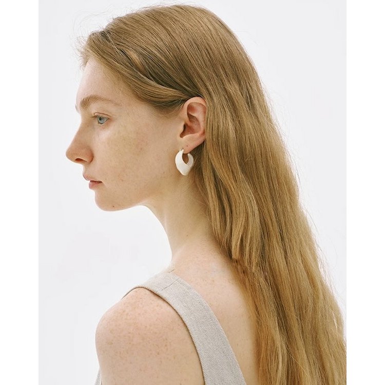 Unieke minimalistische emaille hoepels oorbellen