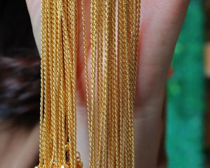 Tijdloze gevlochten kettingketting - Universele ketting