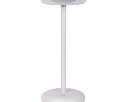 Noteloze tabletlicht "PASI" voor buiten en binnen, gemaakt van metaal en plastic in wit, dimbaar, met aanraking en geheugenfunctie, ca. 26 cm hoog