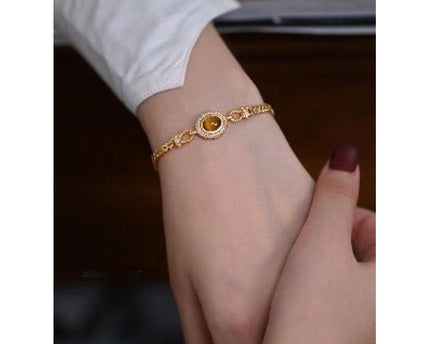Kettingarmband met tijgeroogsteen