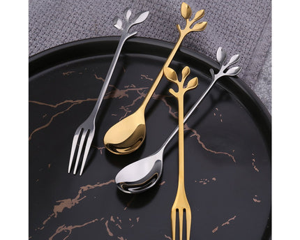 Gouden diverse bladdesserttafels - veel van 6