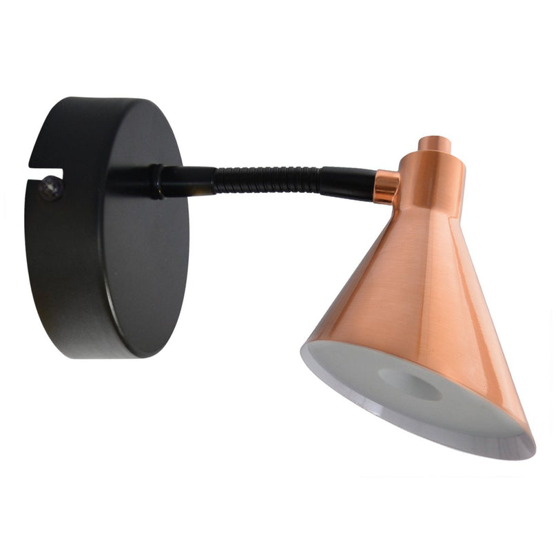 LED wandlamp "Koper"