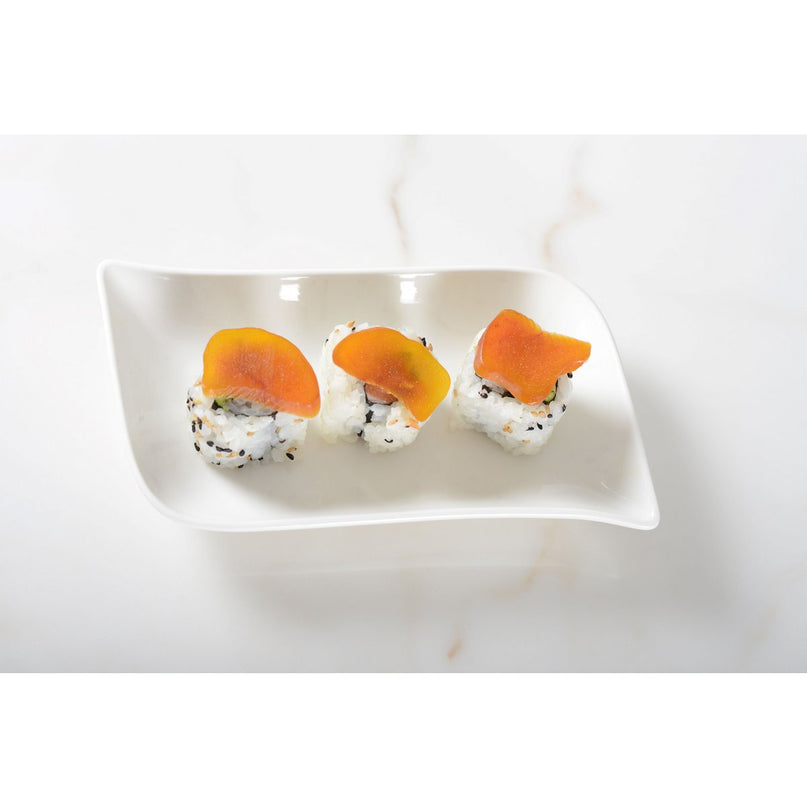 Rechthoekige witte beker in keramische 6x7cm