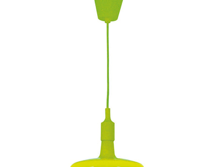 Hanger lamp "UFO" LED Green Hanging Lamp gemaakt van plastic met een E27 -aansluiting inclusief lamp