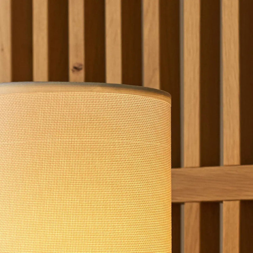 Kiko Zwarte Tafellamp – Gezellige Zwart & Beige Bureaulamp met E27 Fitting