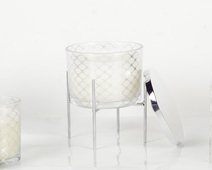 Patchouli -parfumkaars met zilveren kandelaar