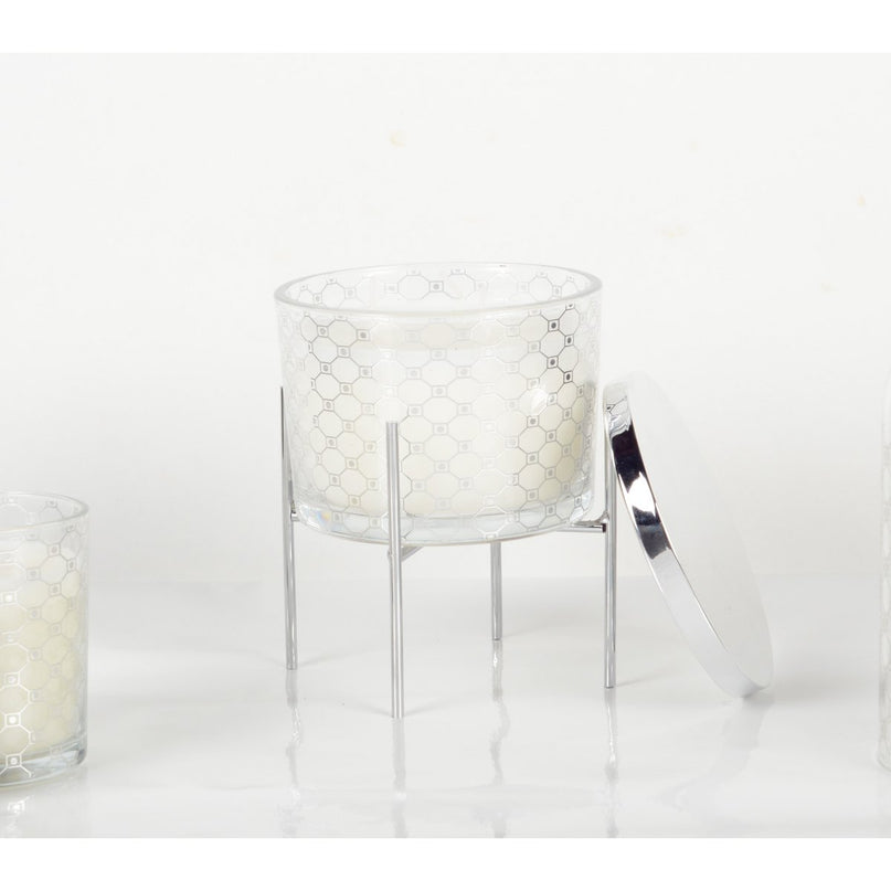 Patchouli -parfumkaars met zilveren kandelaar