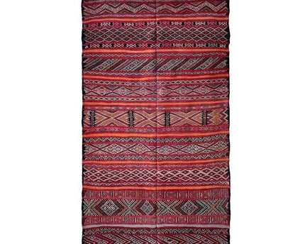 Zuiver wollen Marokkaans Kelim Berber tapijt 150 x 285 cm