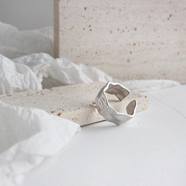 Wave n Sand getextureerde gedurfde ring
