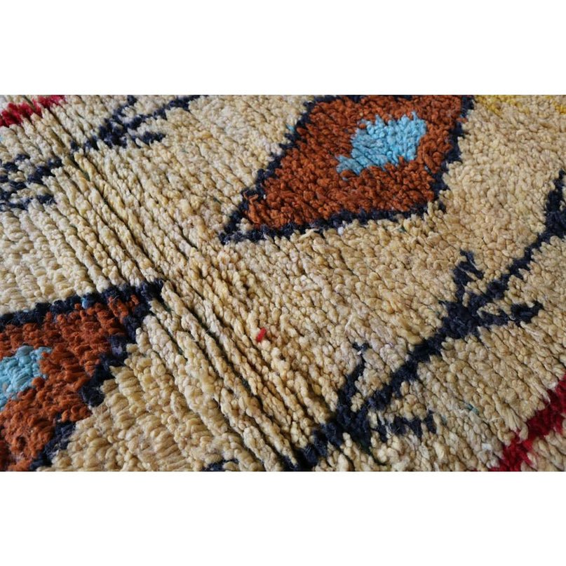 Zuiver wollen Marokkaans Berber halkleed 73 x 343 cm
