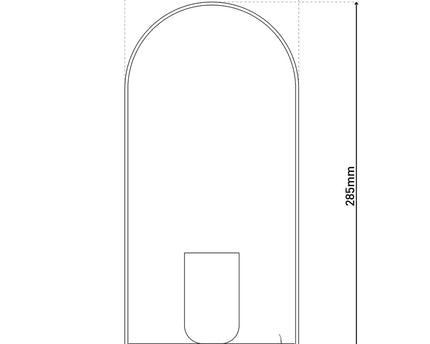 Metalen tafellamp "Faro" h: 28.5cm zwart
