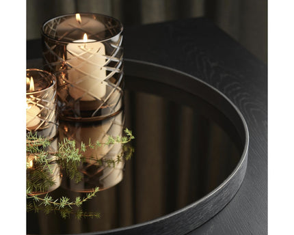 Hurricane Kristallen Lamp Windlicht Klein Bruin(cc2101-80crystal-choc-small)