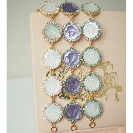 Vintage geïnspireerde Angel Face Cameo-armbanden