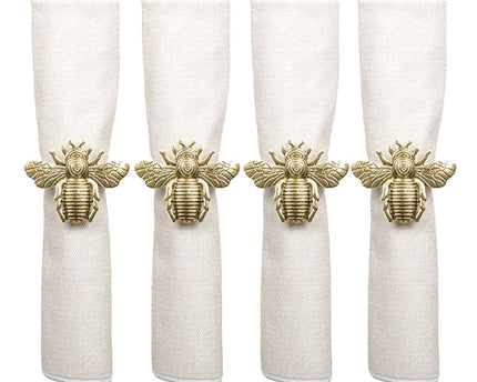 Set van 4 rondes bijen handdoeken