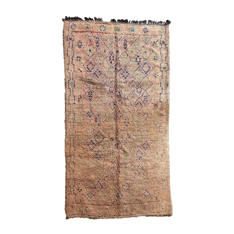 Zuiver wollen Marokkaans Berber-tapijt 180 x 363 cm