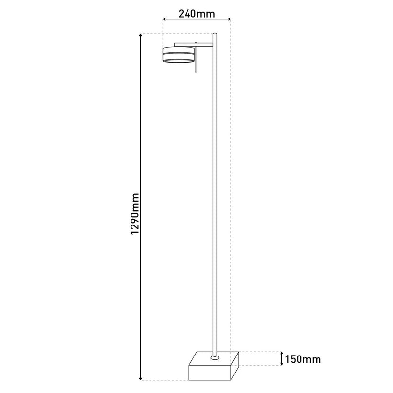LED vloerlamp "Triberg"