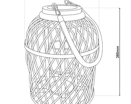 Decollicht "Korbinian" inclusief Solar Led Candle