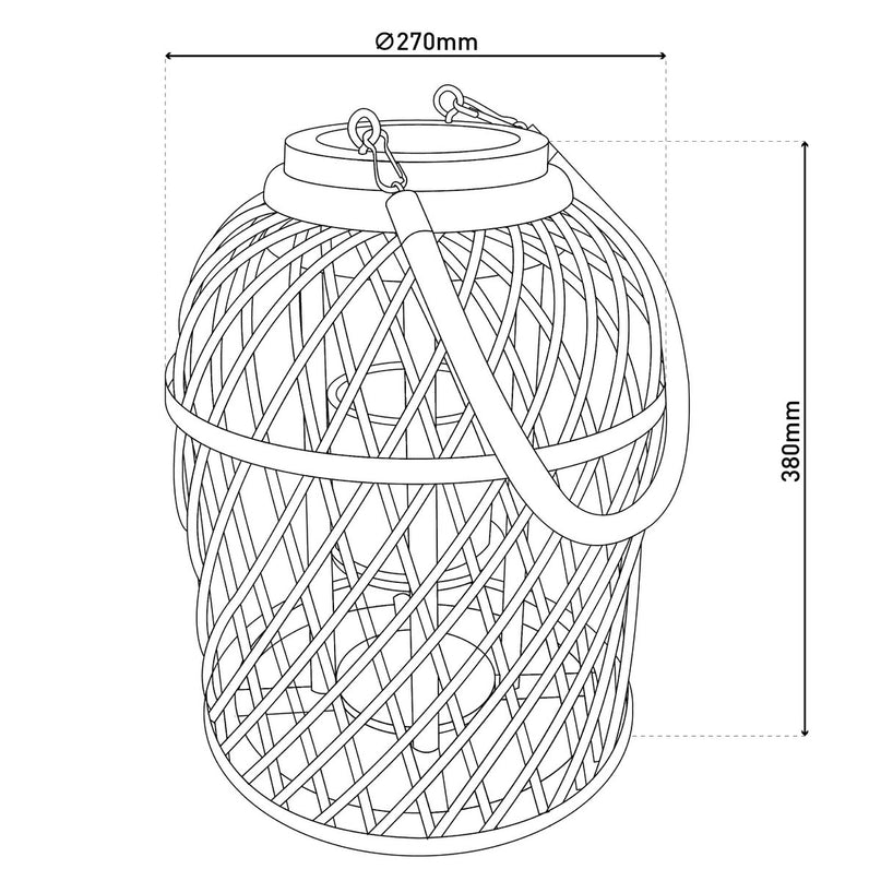Decollicht "Korbinian" inclusief Solar Led Candle