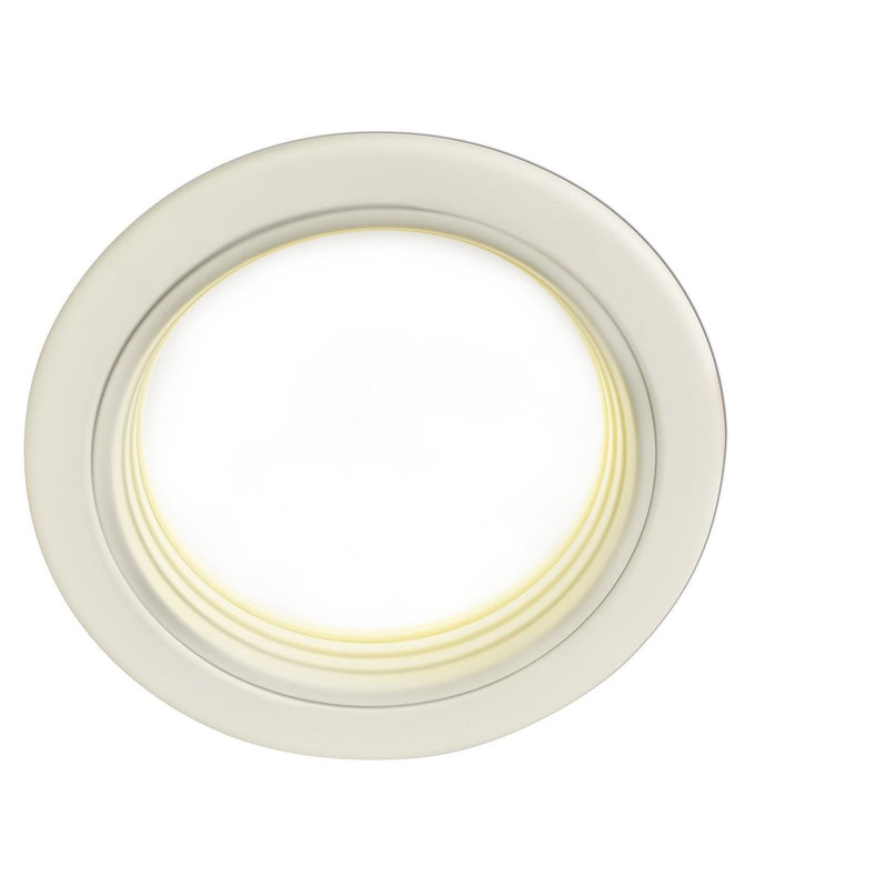 LED-plafondlamp "punt" Ø 15 cm, stevig ingebouwd LED met 10 watt, neutraal wit licht, dimbaar met fase/sectie dimmer