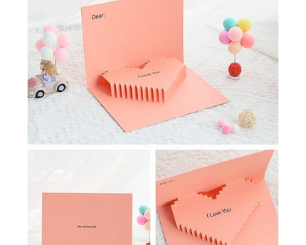 3D -kaart - Minimalistische liefdeskaart