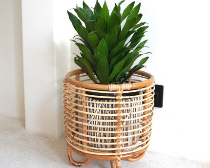 Rotan plantenstandaard plantenbak bloempothouder MALANG beige