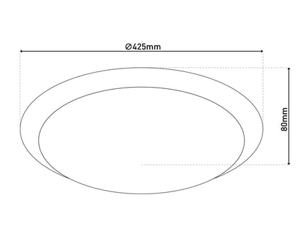 LED plafondlamp "Turin" d: 42,5cm