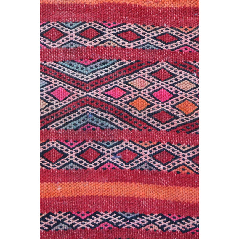 Zuiver wollen Marokkaans Kelim Berber tapijt 150 x 285 cm