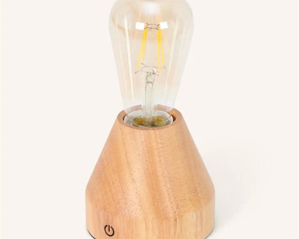 Zavi lichtbruin oplaadbare LED-tafellamp-draadloos, dimbare, 60-uur batterij