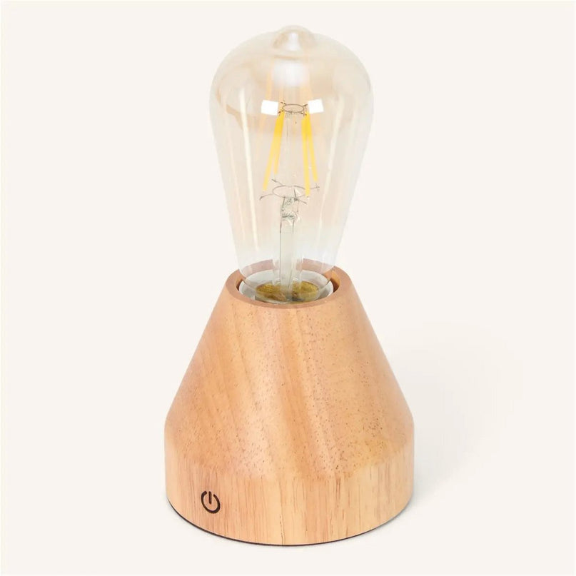 Zavi lichtbruin oplaadbare LED-tafellamp-draadloos, dimbare, 60-uur batterij