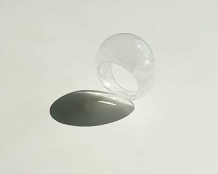 Minimalistische stoere look-ring-Tijgeroogsteen en witte jade