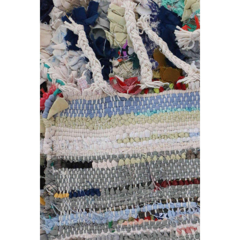 Marokkaans Berber-tapijt van gerecycled textiel 117 x 159 cm