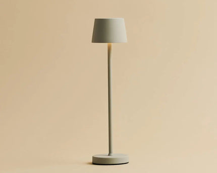 Vondel Mini Shadow Gray Oplaadbare en draadloze lamp perfect voor horeca -industrie - draadloos oplaadbaar via laadstation