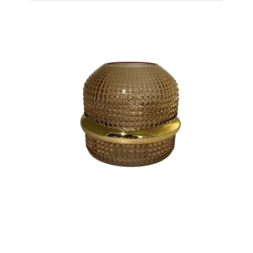 Vaas Amber Gilded Edge 18x15cm