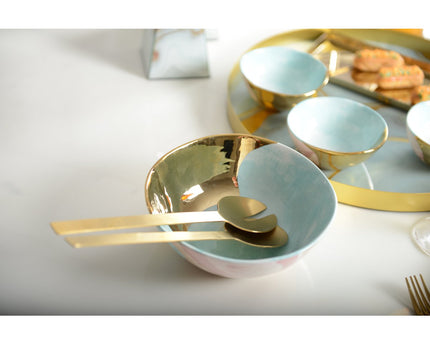 Gouden salade bestek