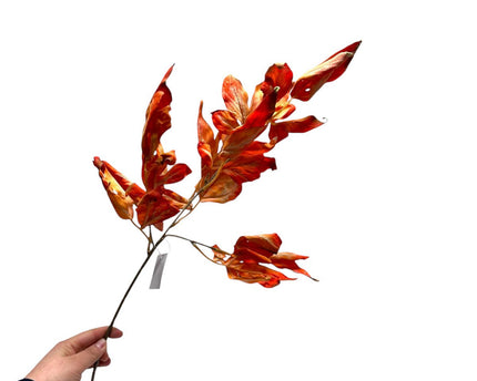Herfstserie Yellow Bladeren | Zijden kunstbloem | Lengte 66cm  1pcs