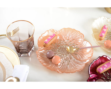 Zalmbloemdessertplaat