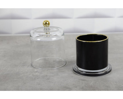 Zwart en gouden bel kaarsen tonka parfum