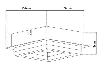 LED plafondlamp "Bristol"
