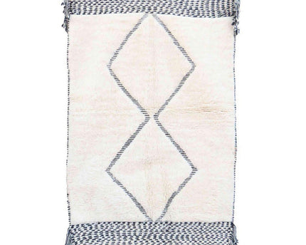 Zuiver wollen Marokkaans Berber-tapijt 136 x 213 cm