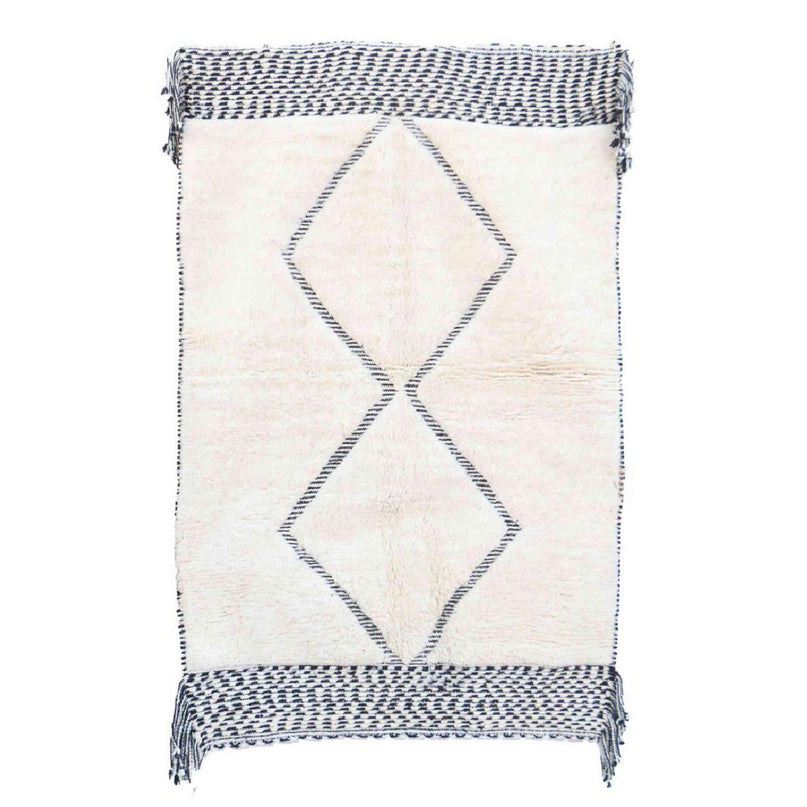 Zuiver wollen Marokkaans Berber-tapijt 136 x 213 cm