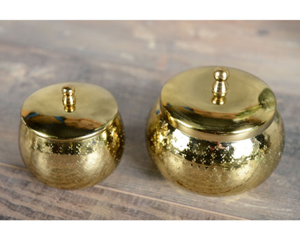 Groot model gouden ronde kaars