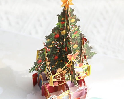 3D -kaart - Kerstboomkaarten