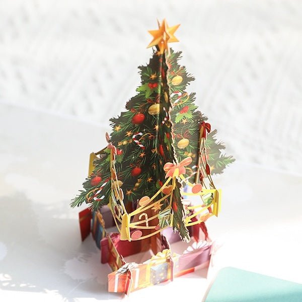 3D -kaart - Kerstboomkaarten