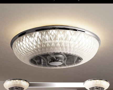 LED -plafondlicht "Viento" met ventilator, gemaakt van metaal en plastic, met geïntegreerde LED's, verlichting voor woonkamers of kantoor