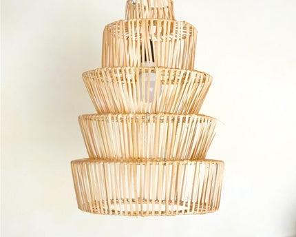 Rotanlamp met buitengewoon ontwerp | Lampenkap | Hanglamp MULIA